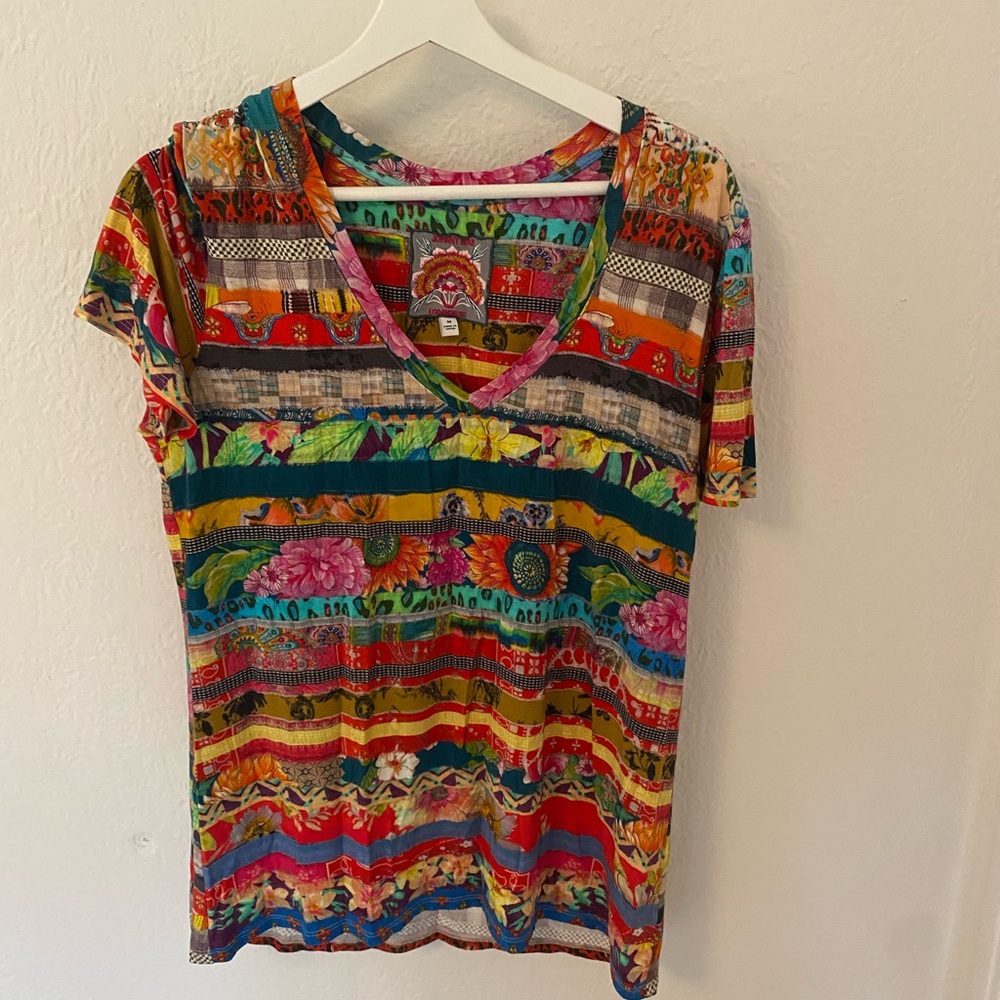 Johnny was v neck quilt shirt - Picture 3 of 7